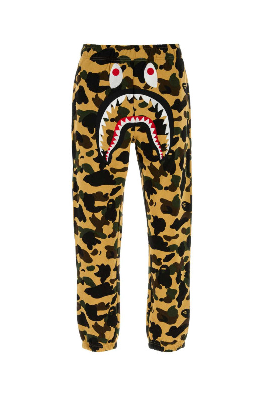 Printed cotton joggers Yellow BAPE (1K80152008)