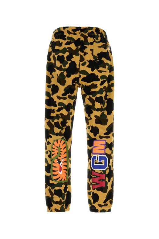 Printed cotton joggers Yellow BAPE (1K80152008)