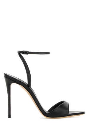 Black leather Minorca sandals Black CASADEI (1L293J1001MINOR9000)