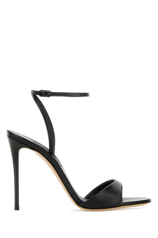 Black leather Minorca sandals Black CASADEI (1L293J1001MINOR9000)