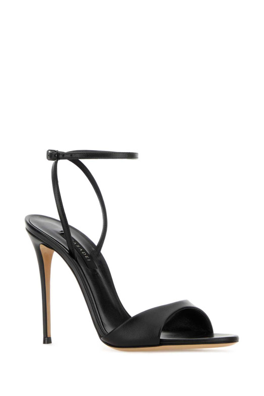 Black leather Minorca sandals Black CASADEI (1L293J1001MINOR9000)