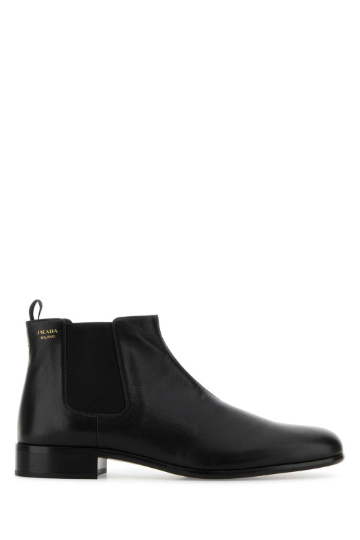 Черные кожаные ботильоны PRADA (1T301OF025582)