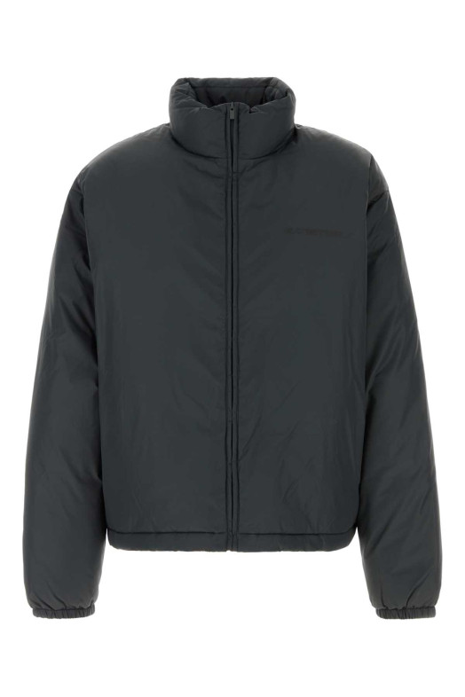 Пуховик из нейлона цвета «антрацит» FEAR OF GOD ESSENTIAL (202HO258151F)