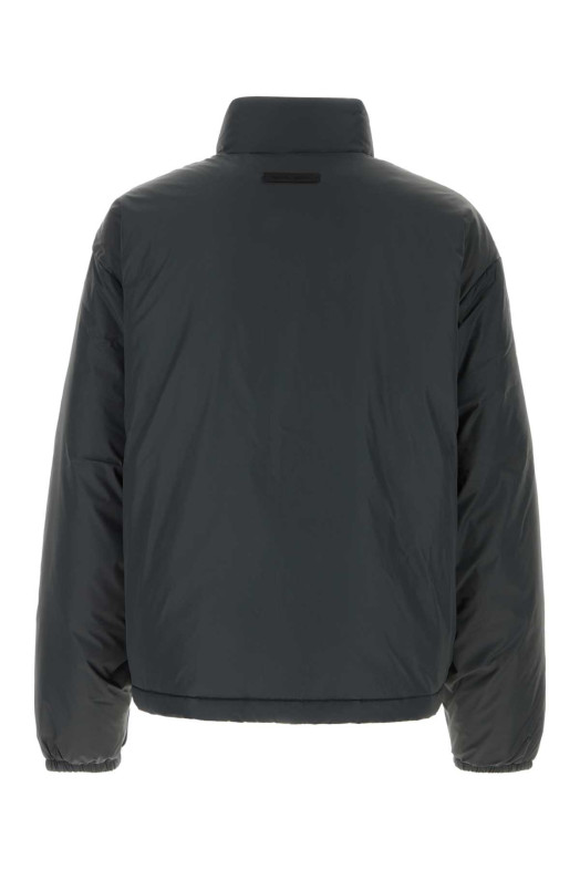 Пуховик из нейлона цвета «антрацит» FEAR OF GOD ESSENTIAL (202HO258151F)