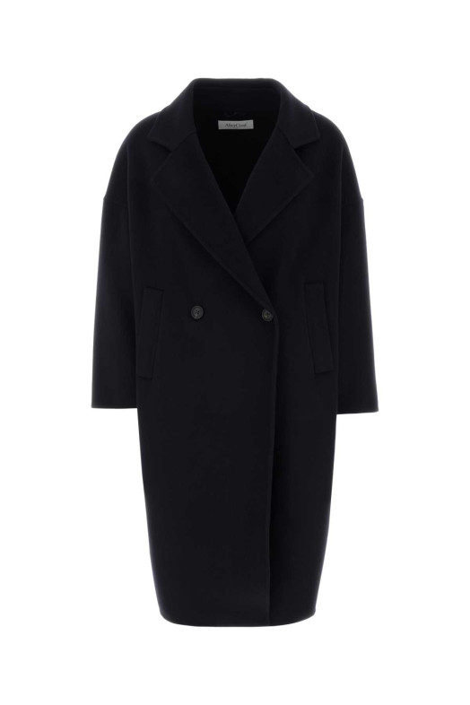 Midnight blue wool blend coat AFTERCOAT (208170)
