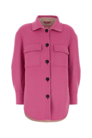 Pink wool blend coat AFTERCOAT (208270)
