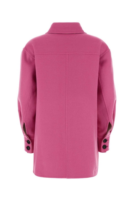 Pink wool blend coat AFTERCOAT (208270)