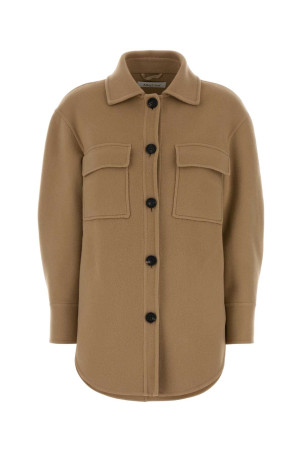 Beige wool blend coat AFTERCOAT (208270)