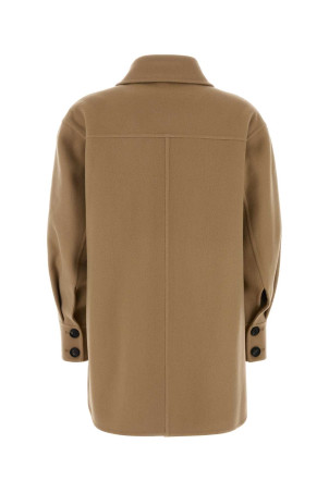 Beige wool blend coat AFTERCOAT (208270)