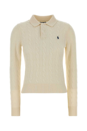 Ivory wool blend polo shirt POLO RALPH LAUREN (211972132)