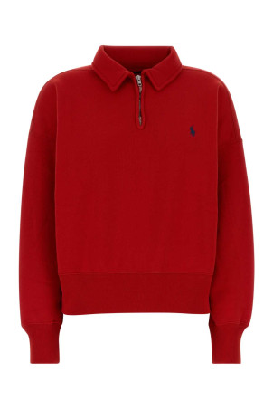 Red cotton blend polo shirt POLO RALPH LAUREN (211B18685)