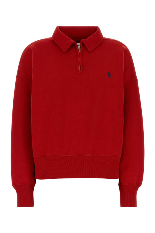 Red cotton blend polo shirt POLO RALPH LAUREN (211B18685)