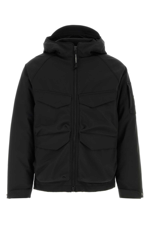 Black stretch polyester jacket Black C.P. COMPANY (21CMOW004A006097A)
