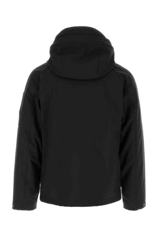 Black stretch polyester jacket Black C.P. COMPANY (21CMOW004A006097A)