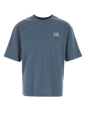 Denim blue cotton t-shirt C.P. COMPANY (21CMTS209A110579W)