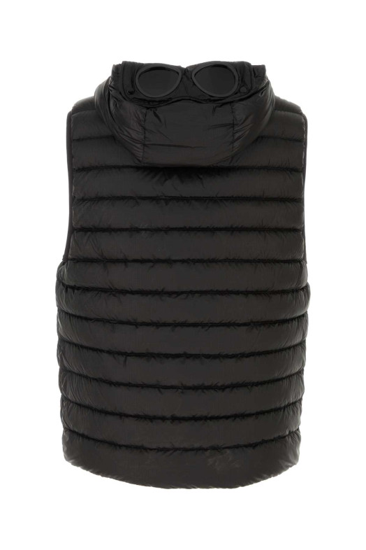 Black nylon sleeveless down jacket Black C.P. COMPANY (21CMVE014A110416A)