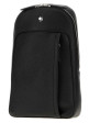 Black leather crossbody bag MONTBLANC (222885)