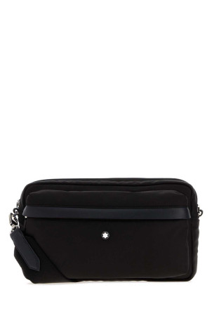 Black canvas crossbody bag MONTBLANC (222907)