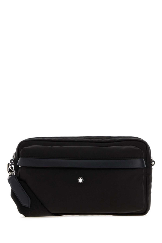 Black canvas crossbody bag MONTBLANC (222907)