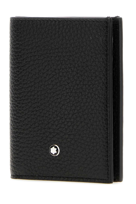 Black leather wallet MONTBLANC (222995)