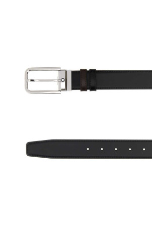 Black leather reversible belt MONTBLANC (223407)