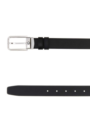 Black leather reversible belt MONTBLANC (223409)