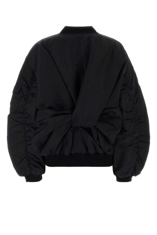 Black nylon bomber jacket Black CECILIE BAHNSEN (226OTW21006)