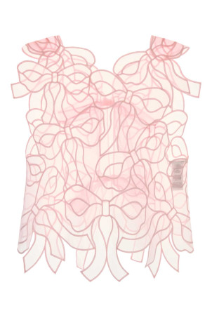 Pink organza top CECILIE BAHNSEN (226RTW11002)
