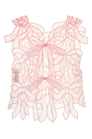 Pink organza top CECILIE BAHNSEN (226RTW11002)
