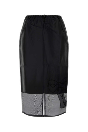Black silk blend skirt Black CECILIE BAHNSEN (226RTW17002)