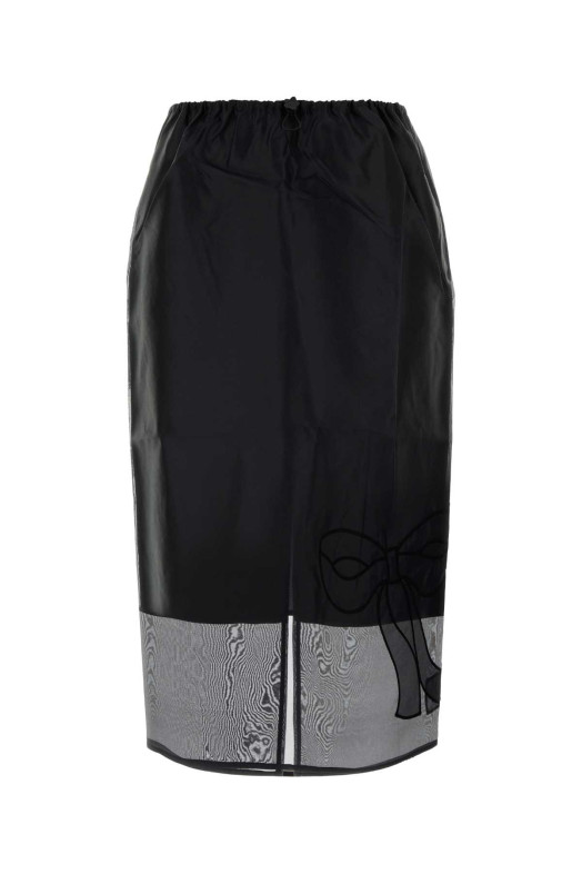 Black silk blend skirt Black CECILIE BAHNSEN (226RTW17002)
