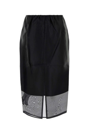 Black silk blend skirt Black CECILIE BAHNSEN (226RTW17002)