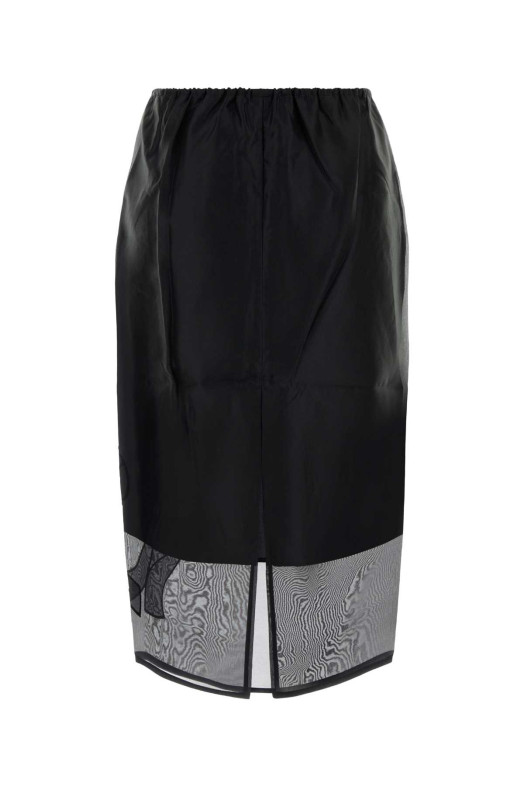 Black silk blend skirt Black CECILIE BAHNSEN (226RTW17002)