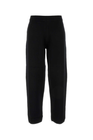 Black viscose blend Dula pant MM STUDIO (2426336011600)