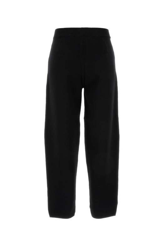 Black viscose blend Dula pant MM STUDIO (2426336011600)
