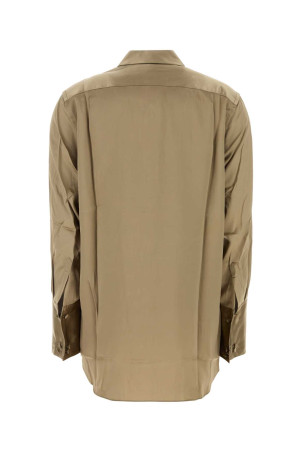 Dove grey satin shirt CO (2466NLSCS26)