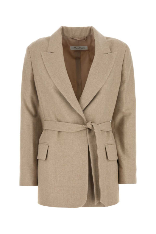 Cappuccino wool blend Randers blazer MAX MARA (2511041081600)