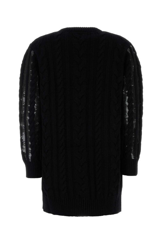 Black wool blend Mambo sweater dress Blue MAX MARA (2511321011600)