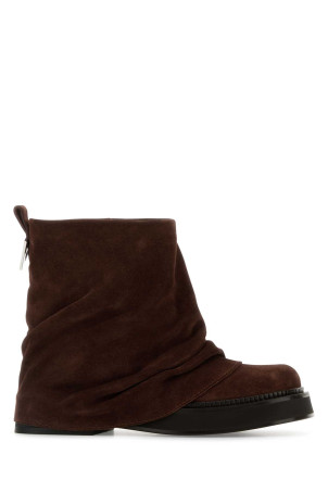 Brown suede Mini Robin ankle boots THE ATTICO (251WSH00832LBT040AA)