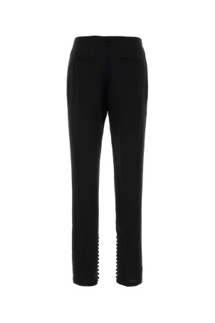 Black polyester Pandoris pant DRIES VAN NOTEN (2520109632190)
