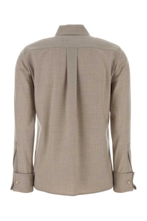 Dove grey stretch cashmere Tebaide shirt Green MAX MARA (2521116042600)