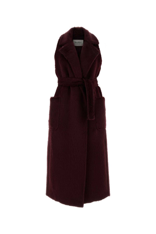 Burgundy eco fut Abbozzi1234 vest Blue MAX MARA (2521276163600)
