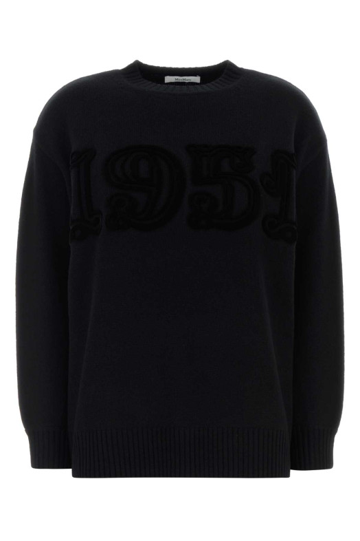 Black wool blend Fido sweater MAX MARA (2521366212600)