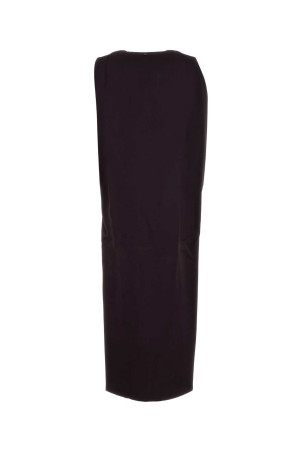 Aubergine satin Austria1234 dress Blue SPORTMAX (2522226073600)