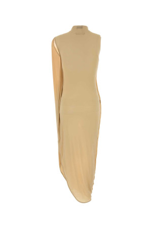 Skin pink stretch viscose dress JEAN PAUL GAULTIER (2601WDR103J008)