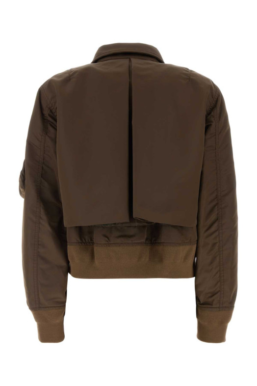 Коричнева нейлонова куртка-бомбер SACAI (2608582)