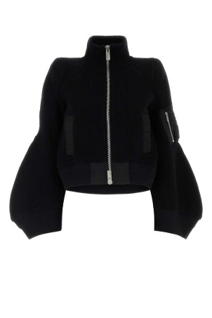 Black wool cardigan SACAI (2608585)