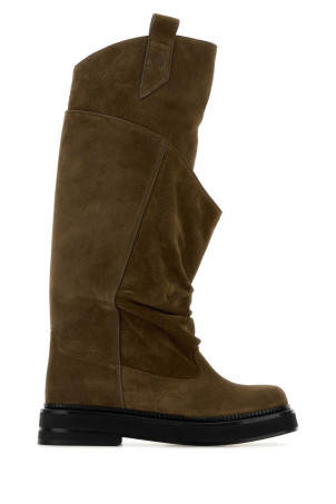 Mud suede Passeggiata boots THE ATTICO (260WSH00902LBT040AA)