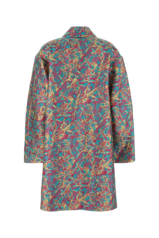 Вишитий жакардовий пальто Rondero, рожеве, DRIES VAN NOTEN (2610102793153)