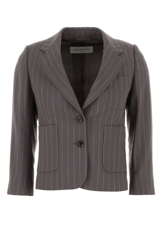 Embroidered wool blend Bamis blazer DRIES VAN NOTEN (2610104033306)